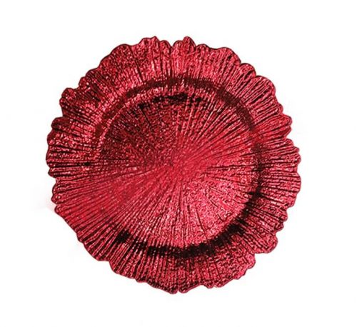Splash Red Plastic Underplate
