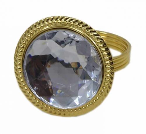 Plastic Napkin Ring Gold